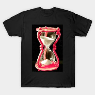 Pretty Sand timer hourglass - bright pink T-Shirt